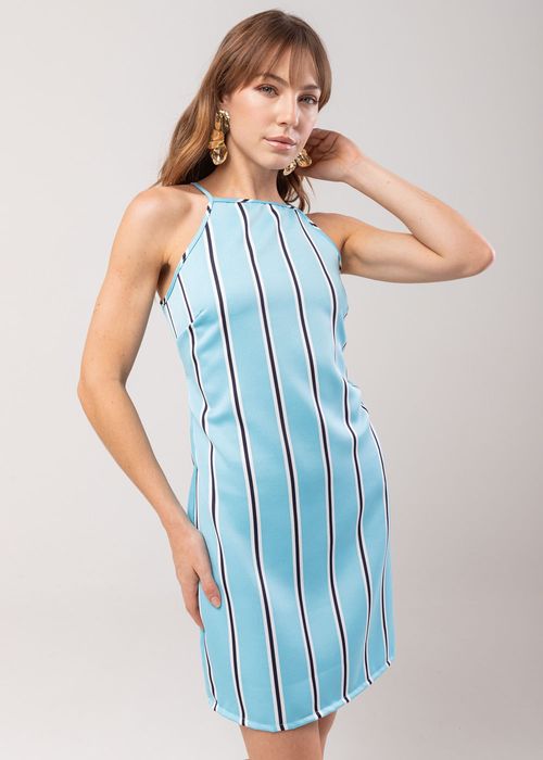 Vestido Sawary Curto Listrado - 278743