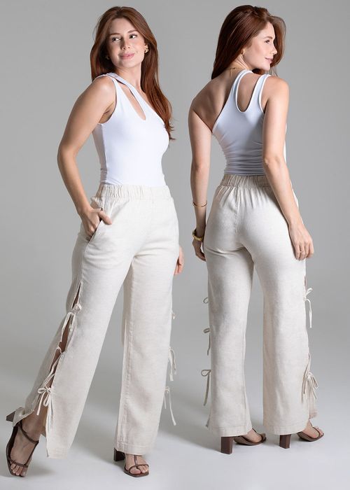 Calça Linho Sawary Wide Leg - 278787