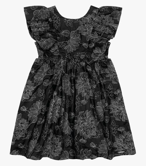 Vestido Infantil Trick Nick Preto