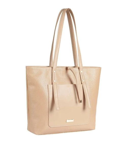 Bolsa Feminina De Ombro Grande Alice Palucci Bege