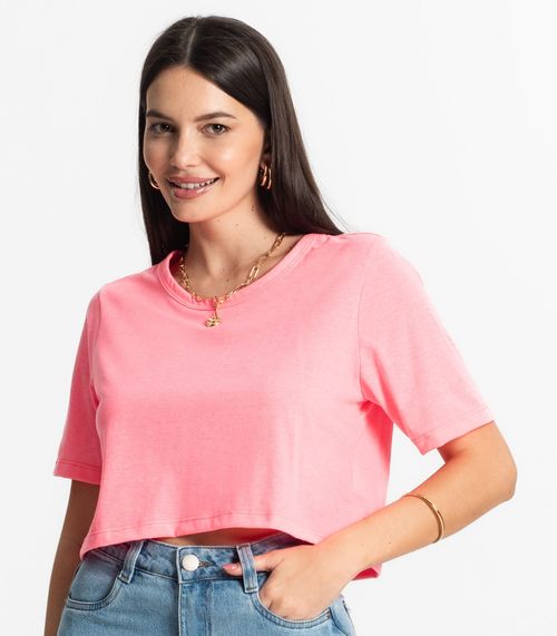 Blusa Cropped Lisa Select Rosa