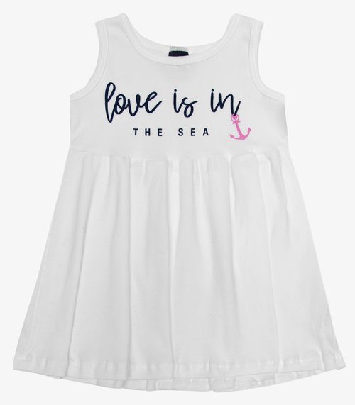 Vestido Infantil Ribana Select Branco