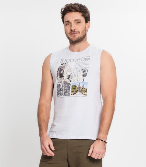 Regata Masculina Rovitex Branco