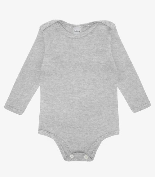 Body Infantil Unissex Select Cinza
