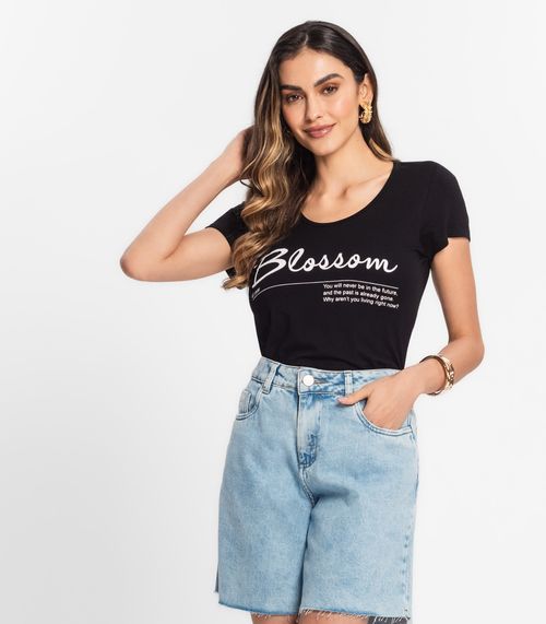 Blusa Feminina Estampada Select Preto