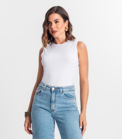 Regata Feminina Canelada Select Branco
