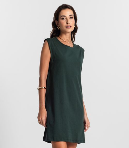 Vestido Liso Feminino Select Verde