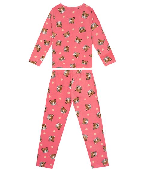 Pijama Infantil Estampado Select Rosa