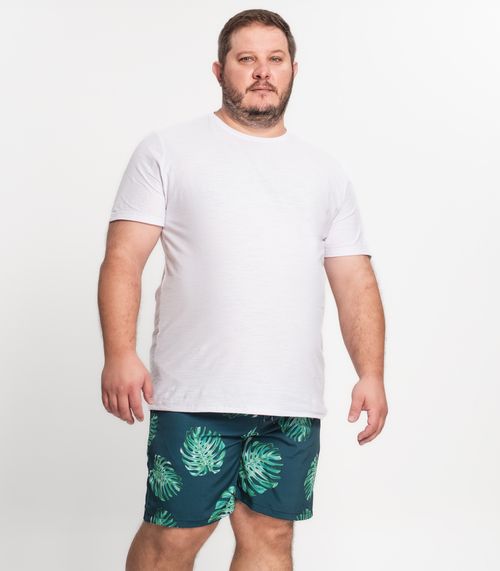 Bermuda Microfibra Elastano Estampada Nellonda Verde