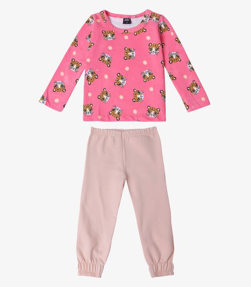 Pijama Infantil Menina Select Rosa