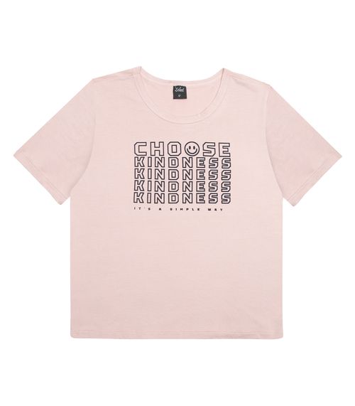 Blusa Juvenil Feminina Kindness Select Rosa