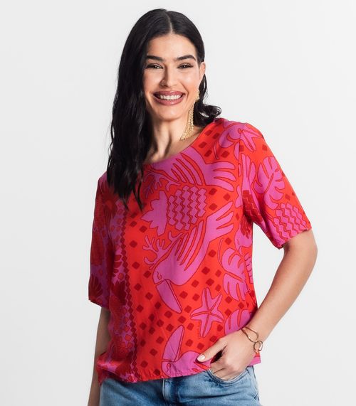 Blusa Feminina Infinita Cor Vermelho