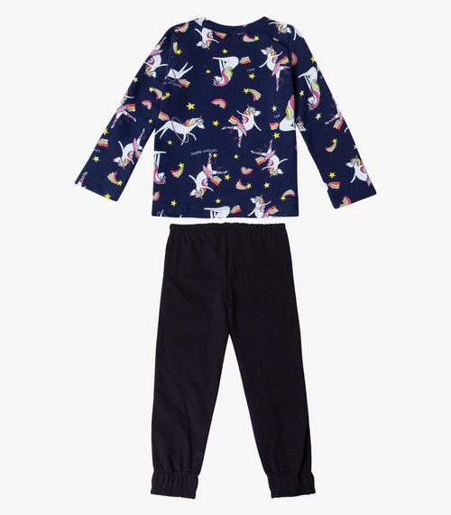 Pijama Infantil Menina Select Preto