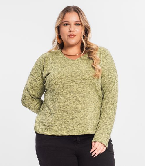 Blusa Feminina Plus Infinita Cor Amarelo