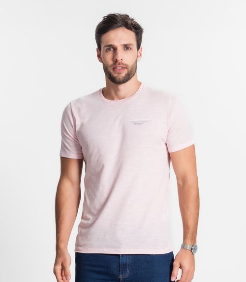 Camiseta Estampada Masculina Diametro Rosa