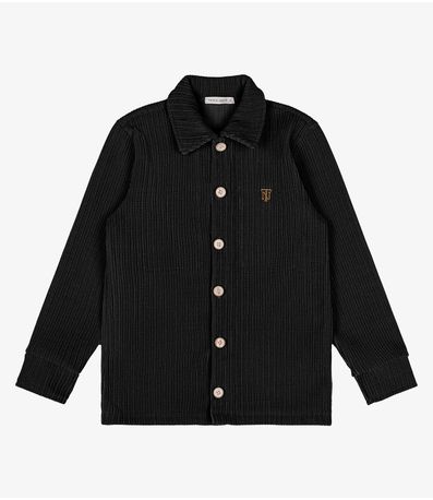 Camisa Infantil Manga Longa Trick Nick Preto
