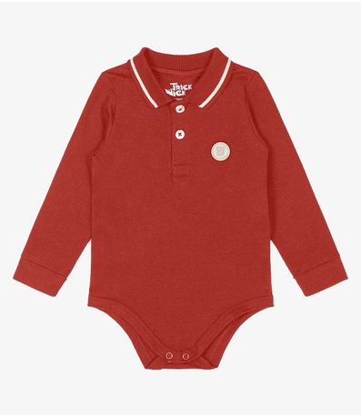 Body Polo Infantil Trick Nick Laranja