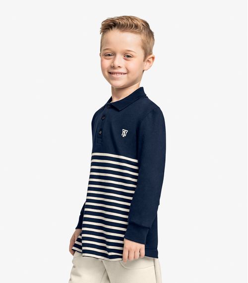 Polo Infantil Menino Trick Nick Azul