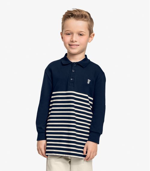Polo Infantil Menino Trick Nick Azul