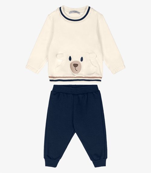 Conjunto Blusão Com Calça Trick Nick Bege