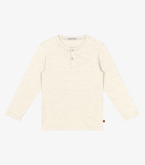 Camiseta Infantil Manga Longa Trick Nick Bege