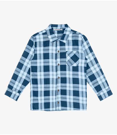 Camisa Infantil Manga Longa Trick Nick Azul