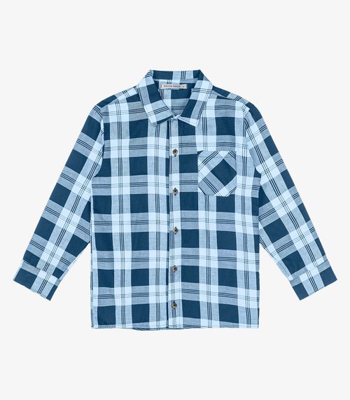 Camisa Infantil Manga Longa Trick Nick Azul