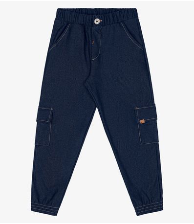 Calça Cargo Infantil Trick Nick Azul