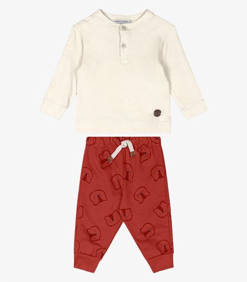 Conjunto Infantil Blusão Com Calça Trick Nick Laranja