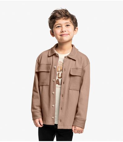 Camisa Infantil Menino Trick Nick Marrom