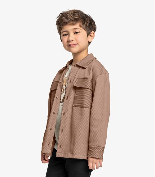 Camisa Infantil Menino Trick Nick Marrom