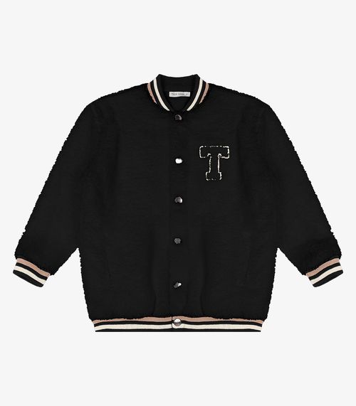 Jaqueta Infantil Masculina Bomber Trick Nick Preto