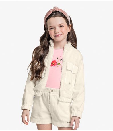 Jaqueta Infantil Trick Nick Bege