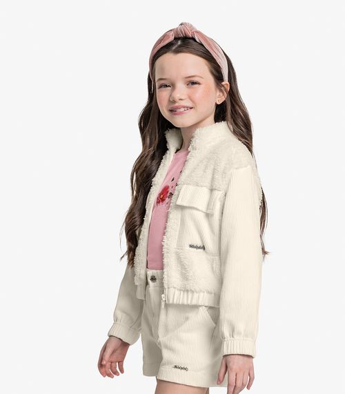 Jaqueta Infantil Trick Nick Bege