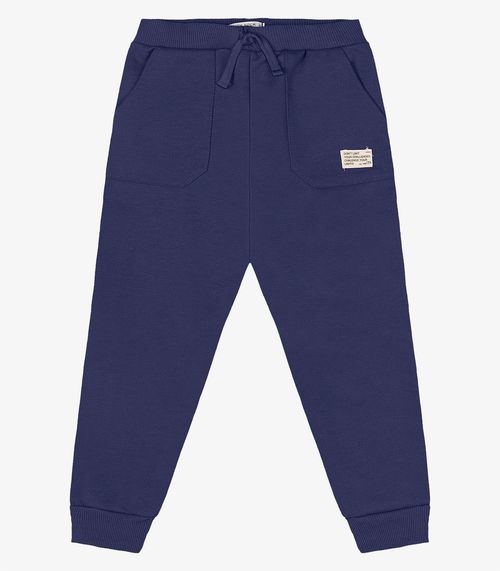 Calça Infantil Masculino Moletom Trick Nick Azul