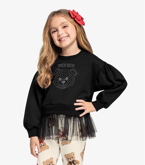 Conjunto Infantil Blusão Com Legging Trick Nick Preto