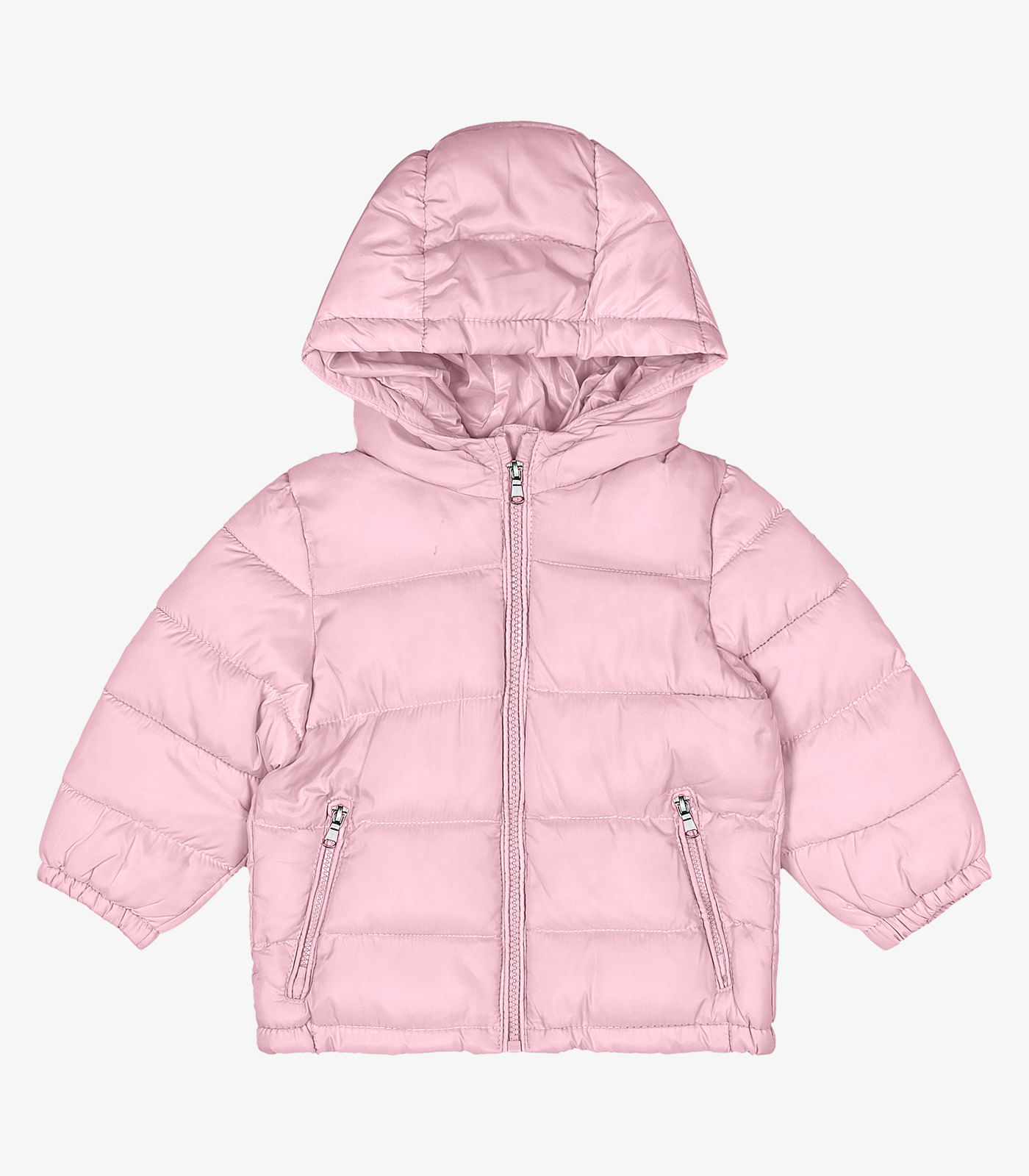 Jaqueta Puffer Infantil com Capuz Trick Nick Rosa