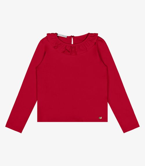 Blusa Infantil Manga Longa Cotton Trick Nick Vermelho