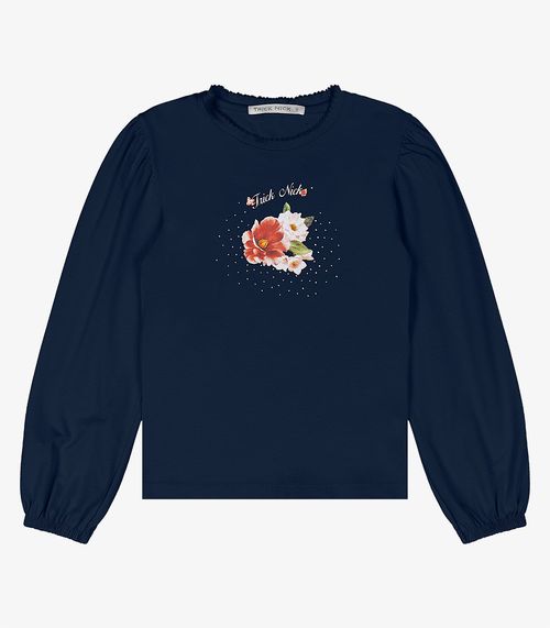 Blusa Infantil Manga Longa Trick Nick Azul