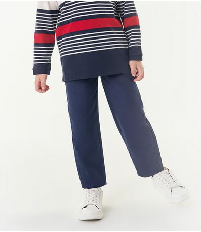 Calça Infantil Masculina Em Sarja Trick Nick Azul