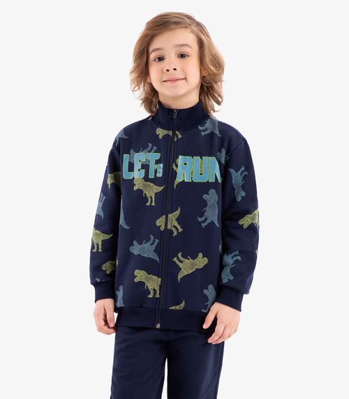 Conjunto Infantil Jaqueta Com Calça Rovi Kids Azul