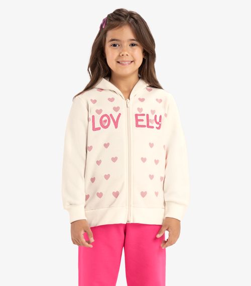 Conjunto Infantil Jaqueta Com Calça Rovi Kids Bege