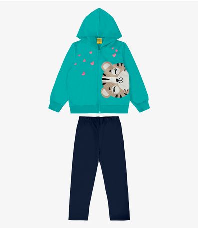 Conjunto Infantil Jaqueta Com Legging Rovi Kids Verde