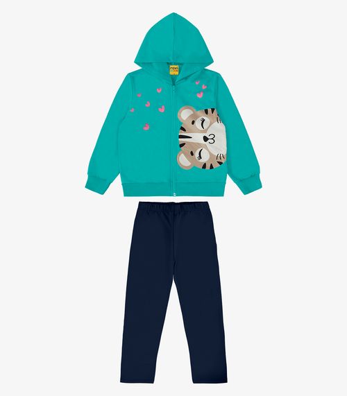 Conjunto Infantil Jaqueta Com Legging Rovi Kids Verde