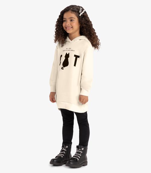 Conjunto Infantil Blusão Com Legging Rovi Kids Bege
