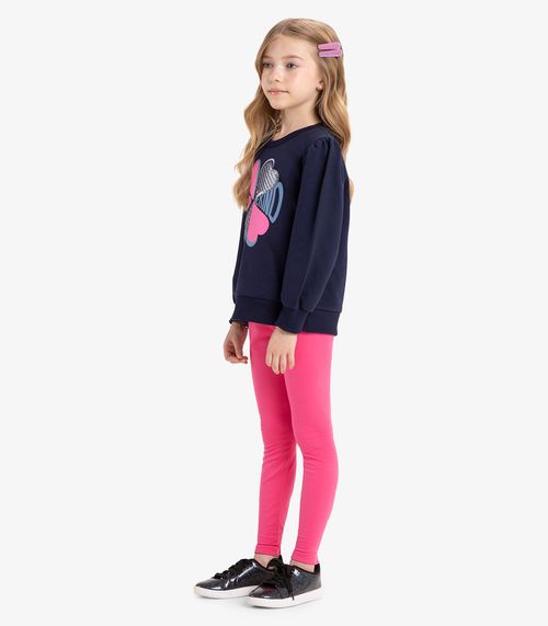 Conjunto Infantil Blusão Com Legging Rovi Kids Azul