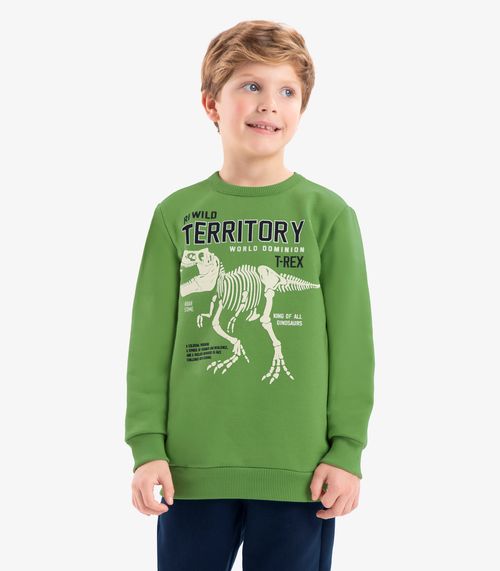 Conjunto Infantil Blusão Com Calça Rovi Kids Verde