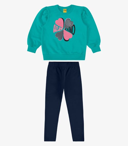 Conjunto Infantil Blusão Com Legging Rovi Kids Verde