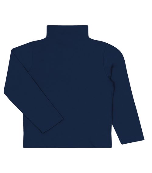 Blusa Manga Longa Infantil Gola Alta Rovitex Kids Azul