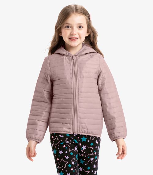 Jaqueta Infantil Feminina Em Microfibra Rovi Kids Rosa